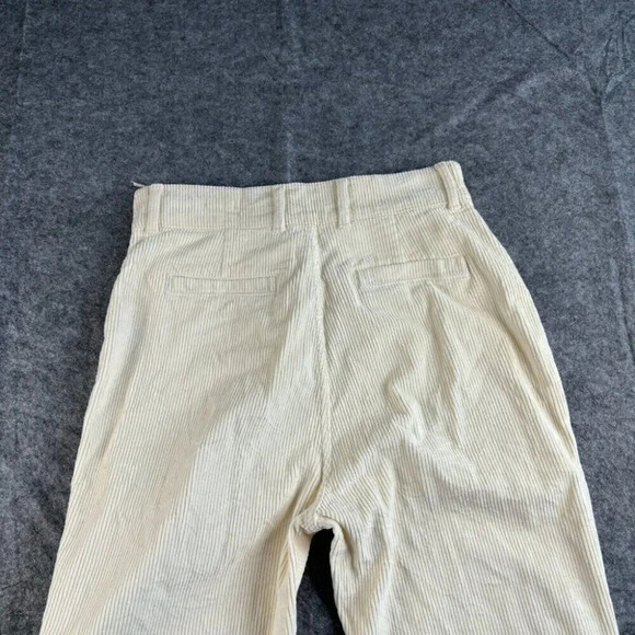 Faherty Womens Portland Flare Leg Corduroy Pants Egret Cream 28 Denim Cotton 494 - Picture 13 of 14